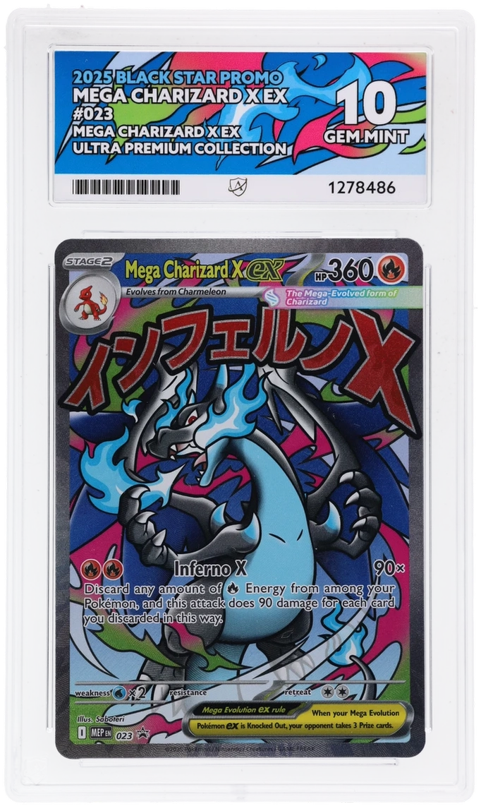 Mega Charizard X ex - Black Star Promo - 023 - ACE 10