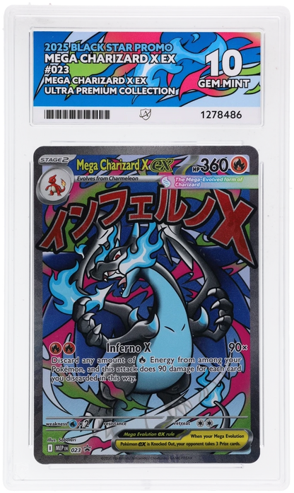 Mega Charizard X ex - Black Star Promo - 023 - ACE 10