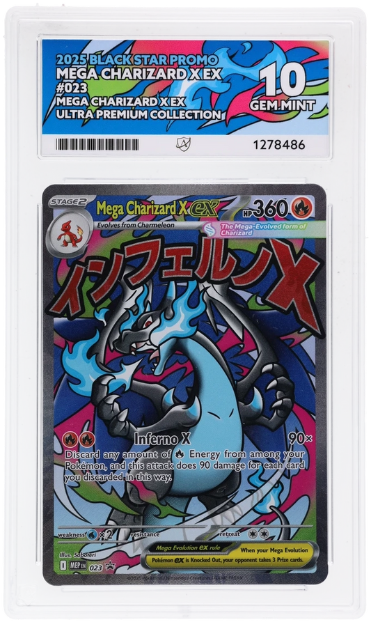 Mega Charizard X ex - Black Star Promo - 023 - ACE 10