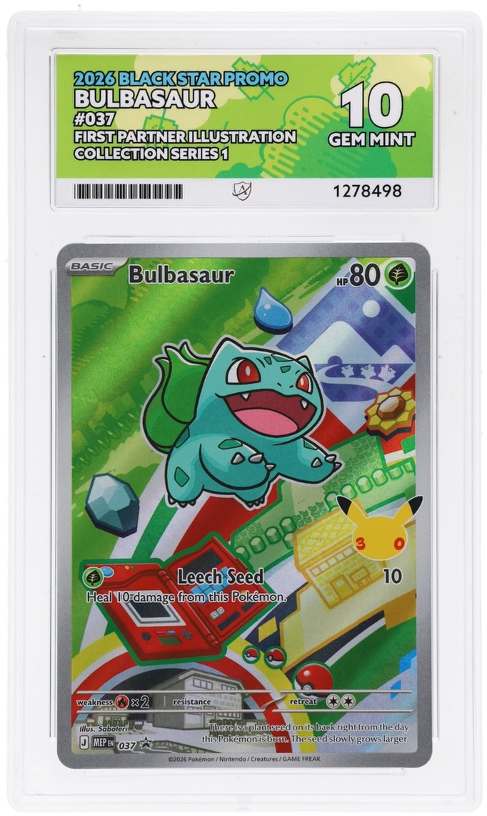 Bulbasaur - Black Star Promo - 037 - First Partner Illustration Collection Series 1