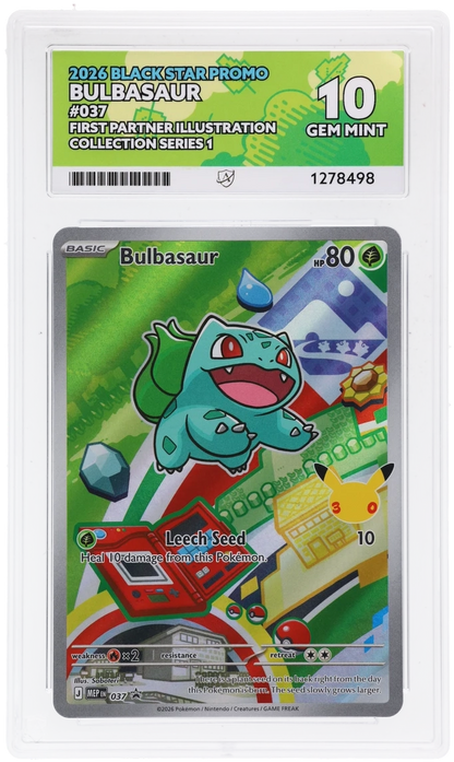 Bulbasaur - Black Star Promo - 037 - First Partner Illustration Collection Series 1