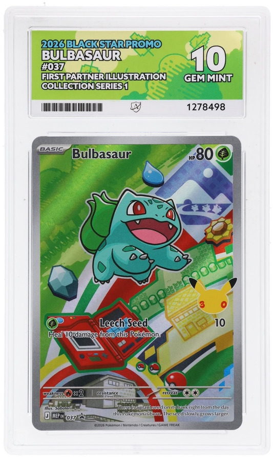 Bulbasaur - Black Star Promo - 037 - First Partner Illustration Collection Series 1