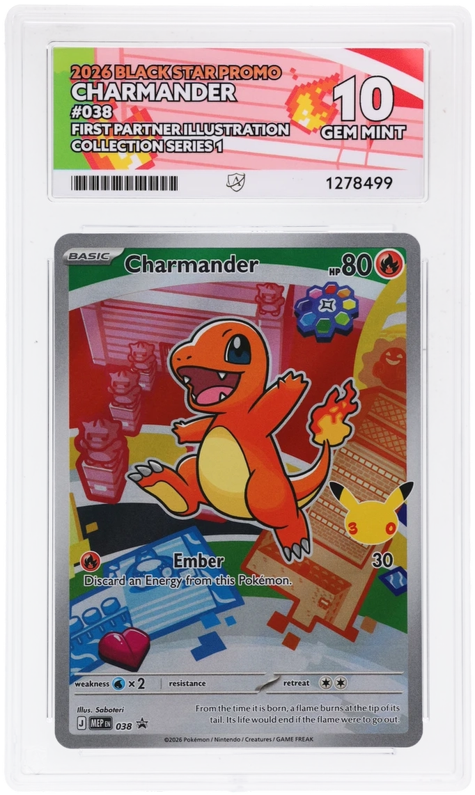 Charmander - Black Star Promo - 038 - First Partner Illustration Collection Series 1