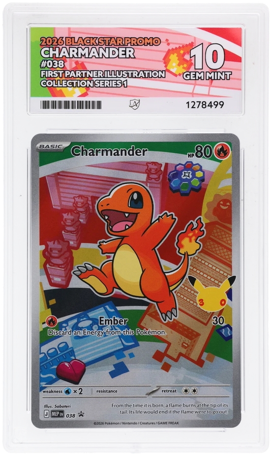 Charmander - Black Star Promo - 038 - First Partner Illustration Collection Series 1