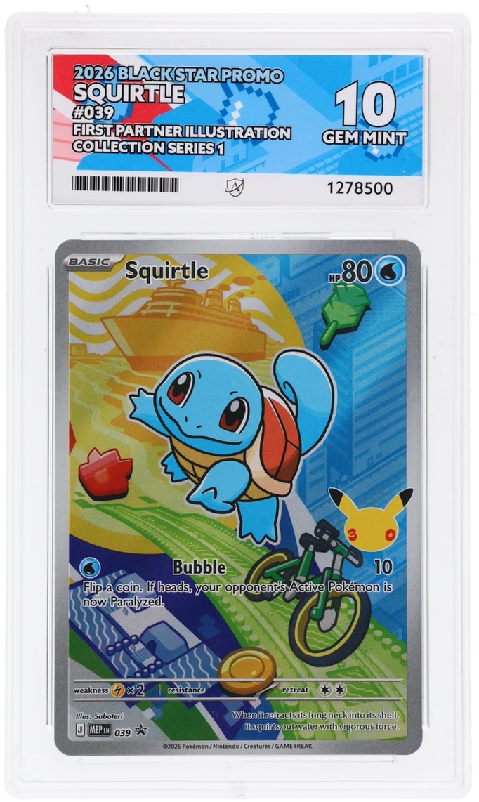 Squirtle - Black Star Promo - 039 - First Partner Illustration Collection Series 1