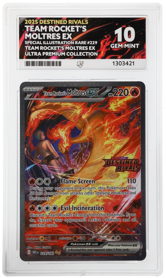 Team Rocket's Moltres ex - Destined Rivals - 229/182 - Special Illustration Rare - Team Rocket's Moltres ex Ultra Premium Collection