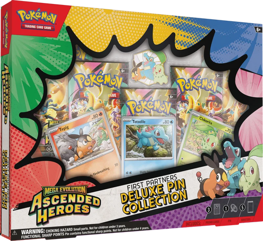 Pokémon TCG: Mega Evolution Ascended Heroes - First Partners Deluxe Pin Collection